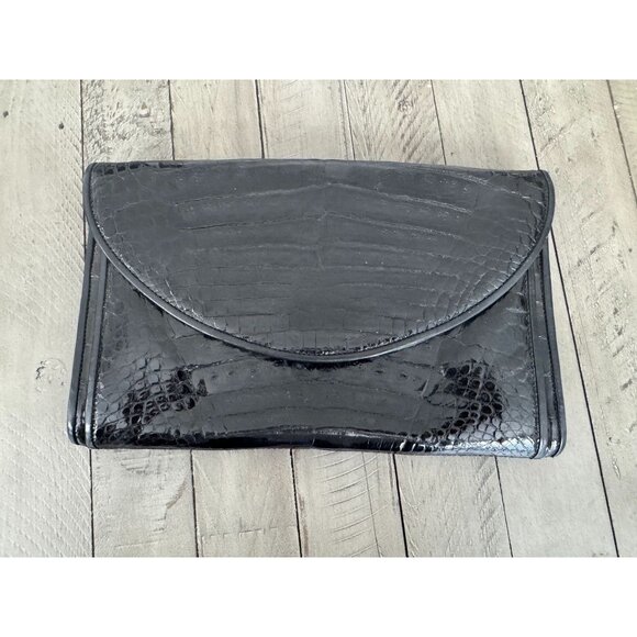 DONNA ELISSA Genuine Crocodile Clutch Bag - Picture 1 of 10